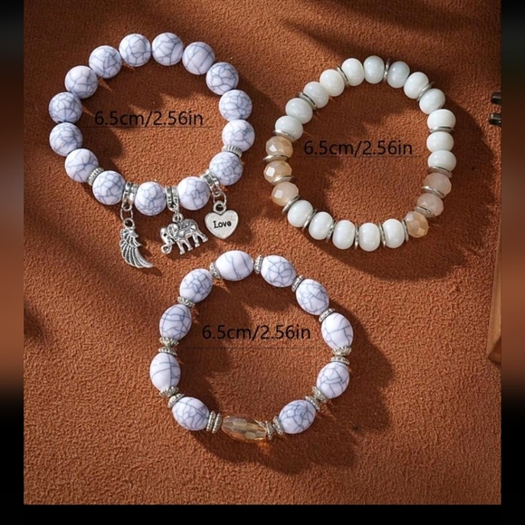 Elephant + Jeart multilayer bracelets - Picture 3 of 3